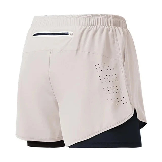 Quick-Dry Double Layer Running Shorts