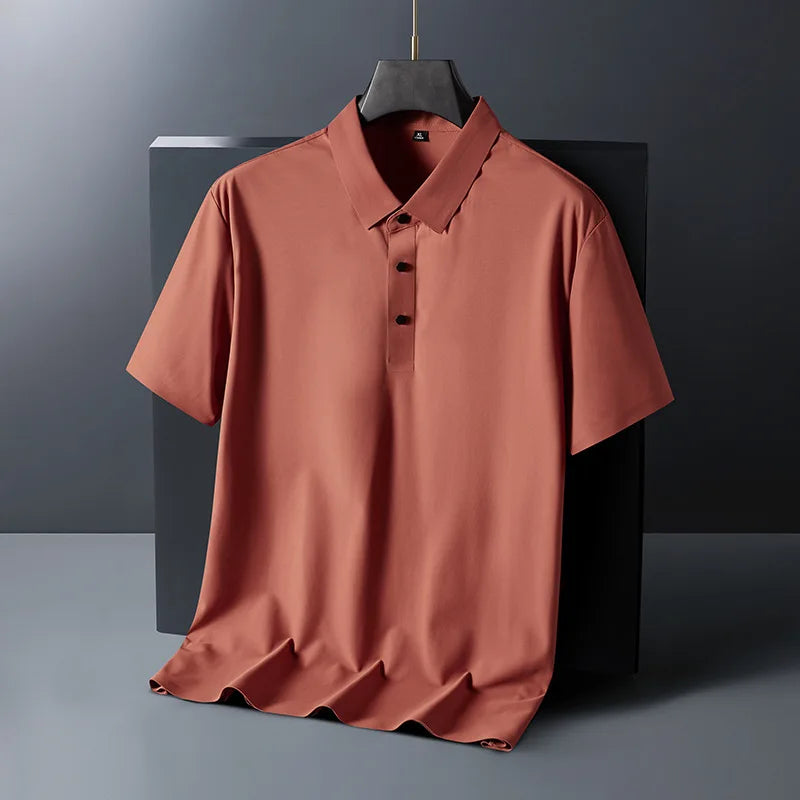 Premium Ice Silk Polo Shirt