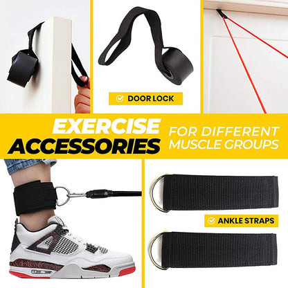 11pcs Resistance Bands Set – Portable Fitness & Strength Training Kit