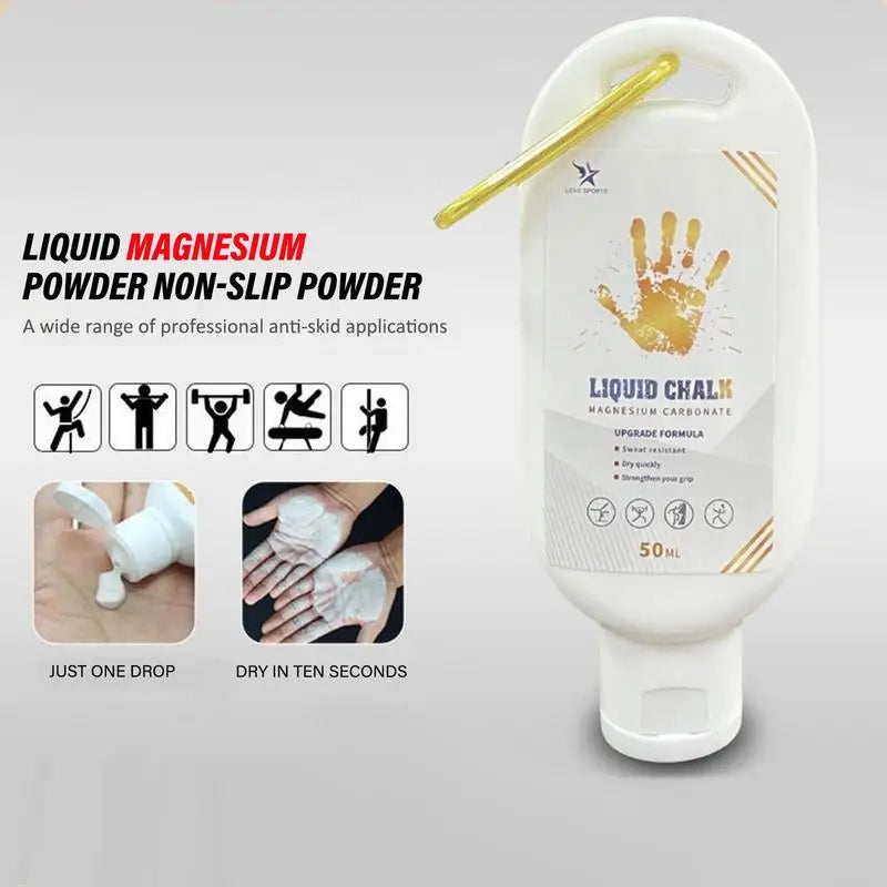 Liquid Chalk Sports Magnesium Powder Fitness Weight Lifting Non-slip Cream Anti Slip Powder Grip Weight Lifting Climbing Gym