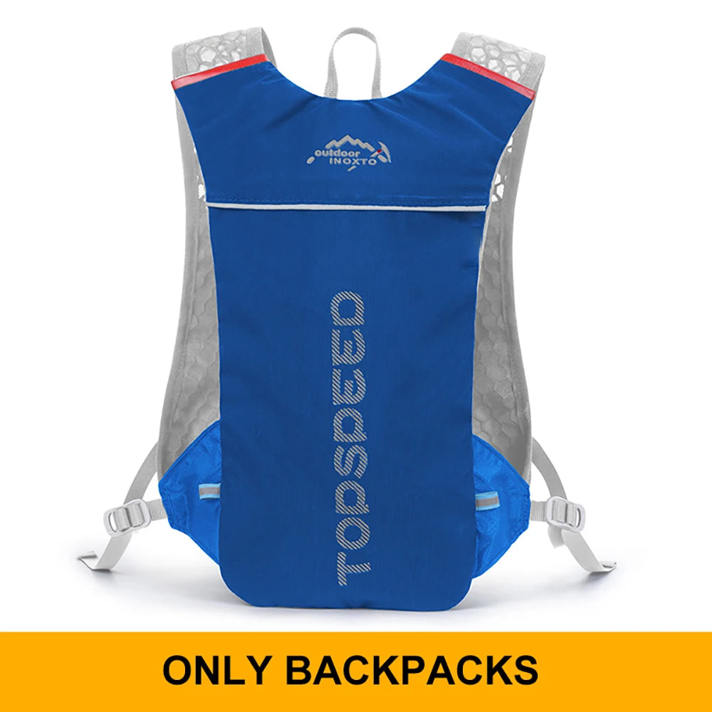 5L ultralight hydration running vest with 500ml bottle for trail and marathon