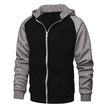 Men's Color Block Fleece Hoodie