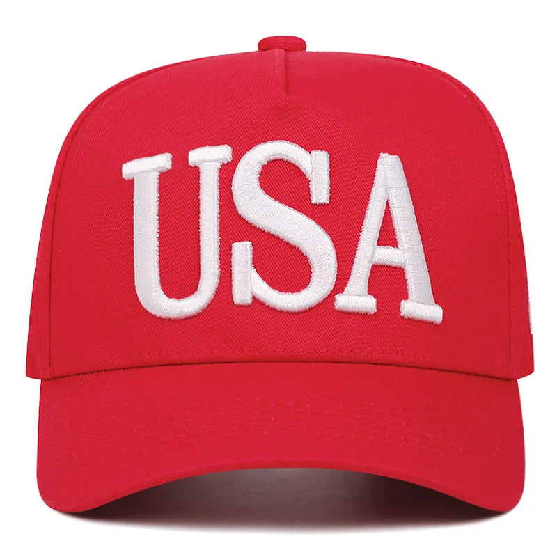 USA Flag Embroidered Baseball Cap