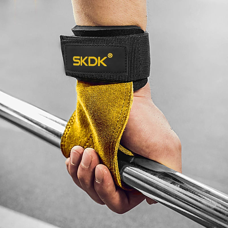 Cowhide Weightlifting Gym Grips