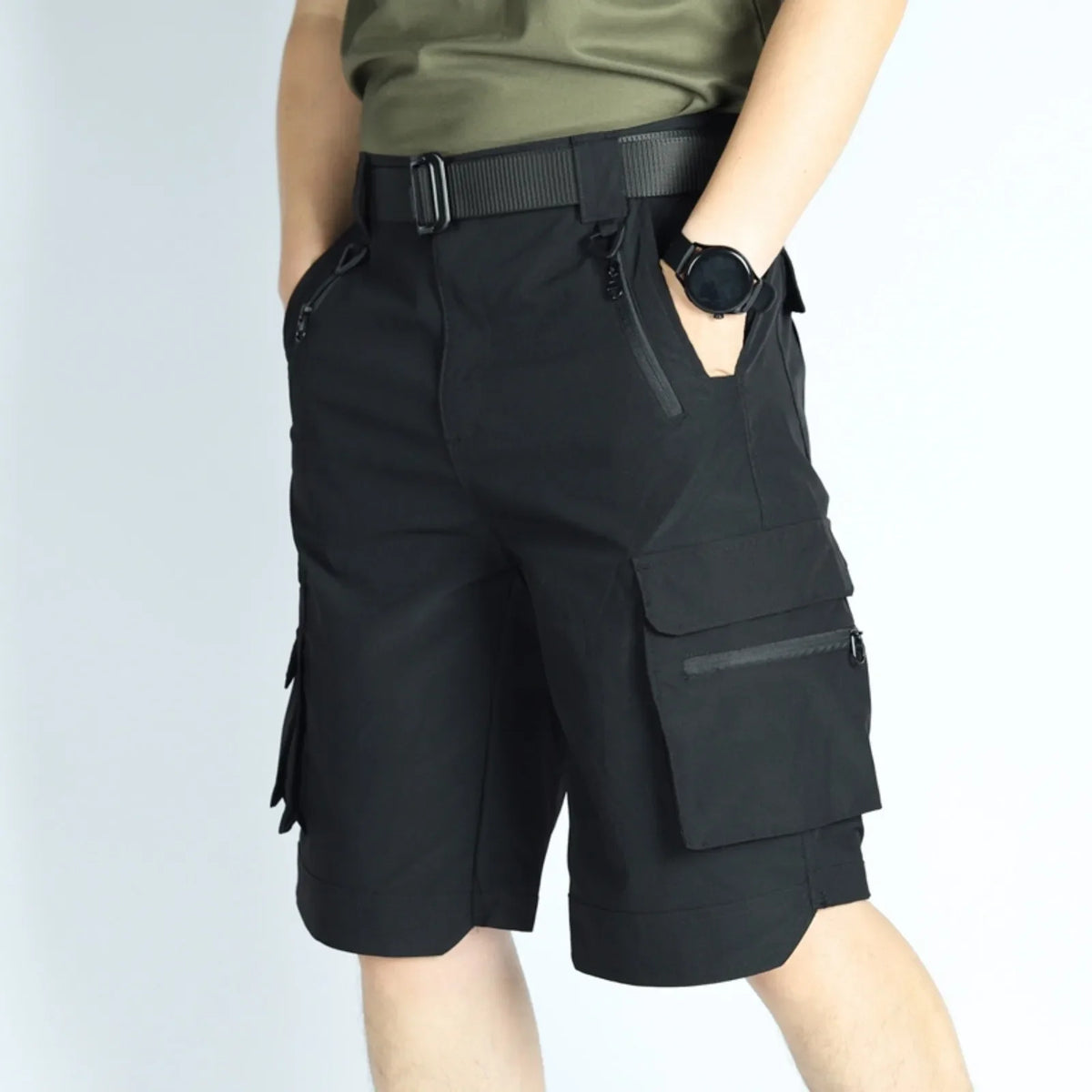 Tactical Multi-Pocket Cargo Shorts