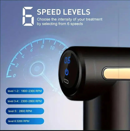 Mini portable massage gun for deep muscle recovery