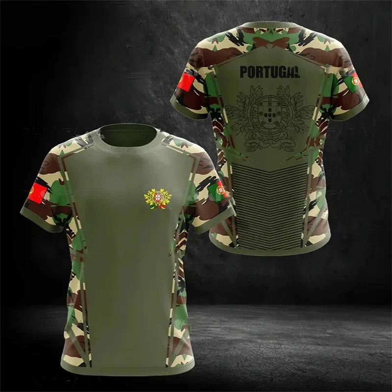 Portugal Flag 3D Graphic Tee