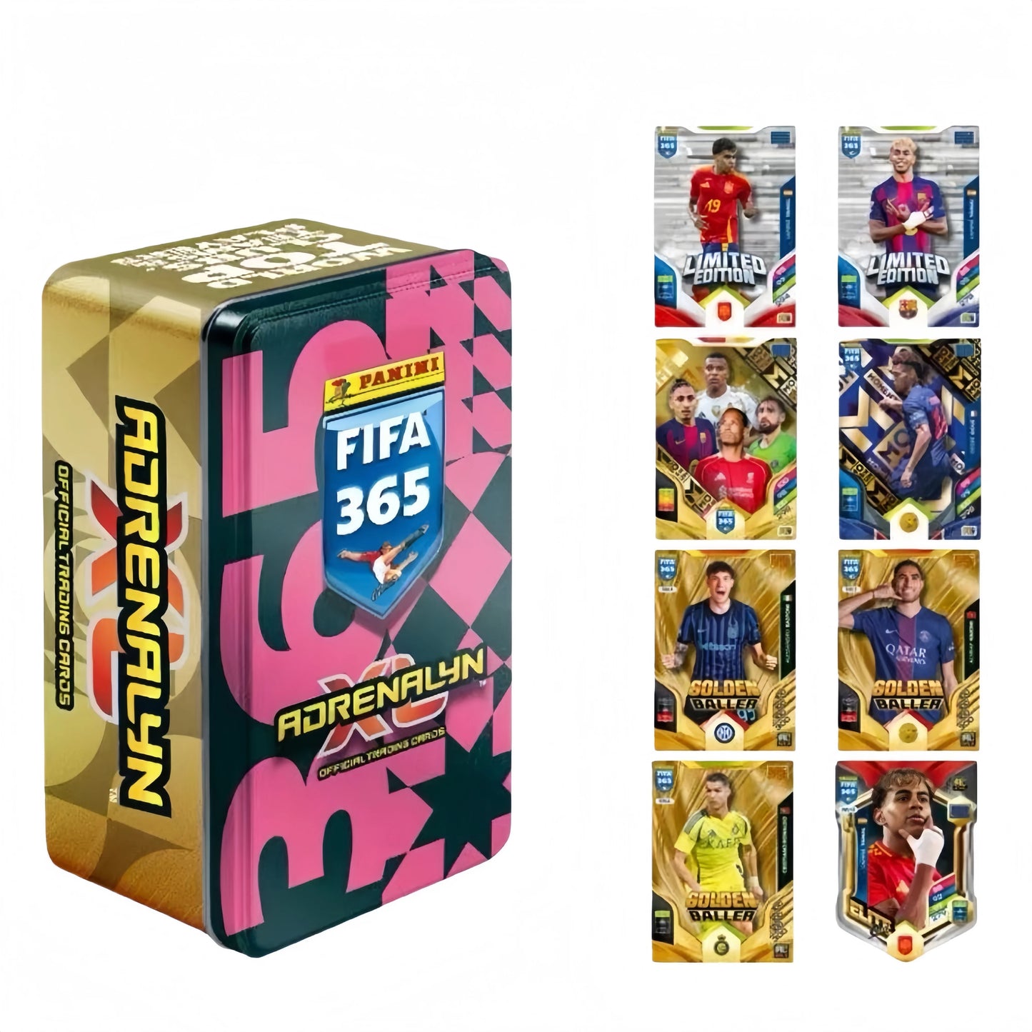 Panini FIFA 365 Adrenalyn XL 2026 Soccer Cards – 36 Trading Cards + 3 Limited Edition Bonus Cards