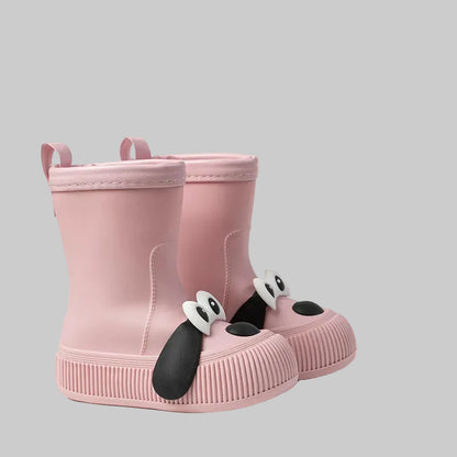Puppy Pattern Warm Rain Boots