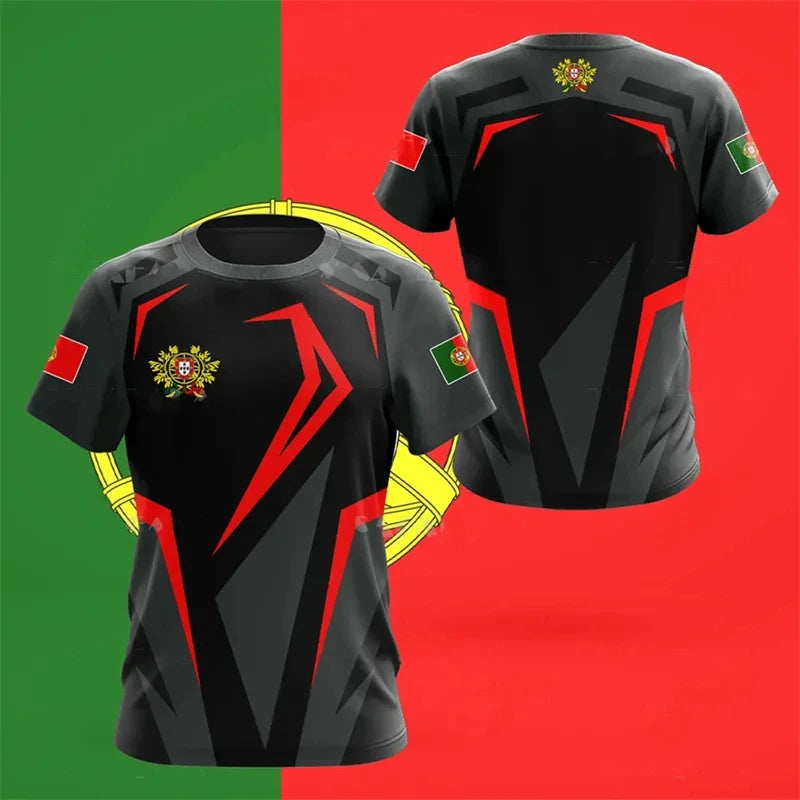 Portugal Flag 3D Graphic Tee