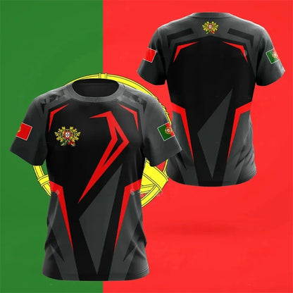 Portugal Flag 3D Graphic Tee
