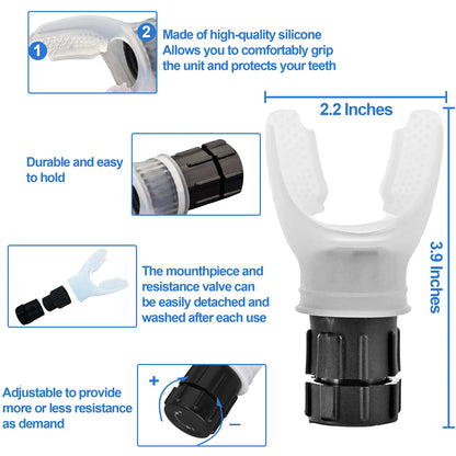 Adjustable Lung Exerciser for Capacity & Strength