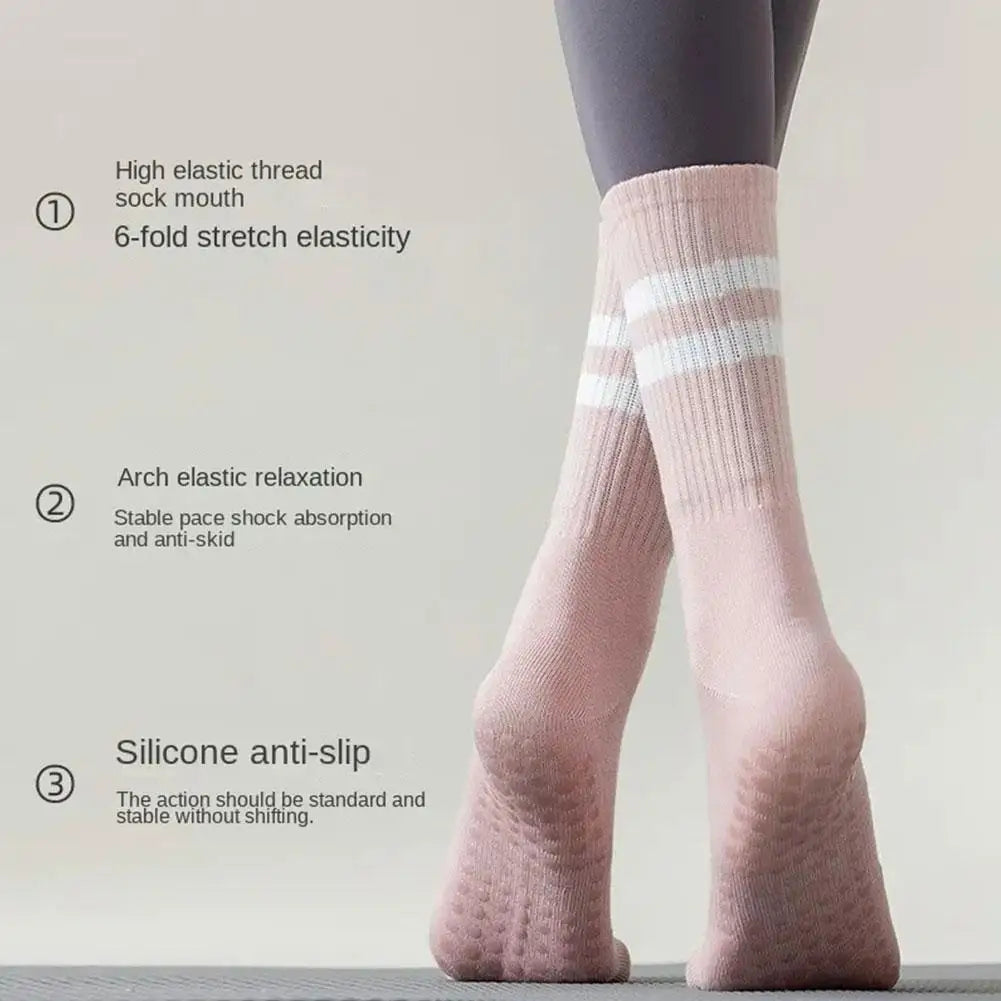 Sports Socks  Non-slip Silicone Indoor Fitness n
