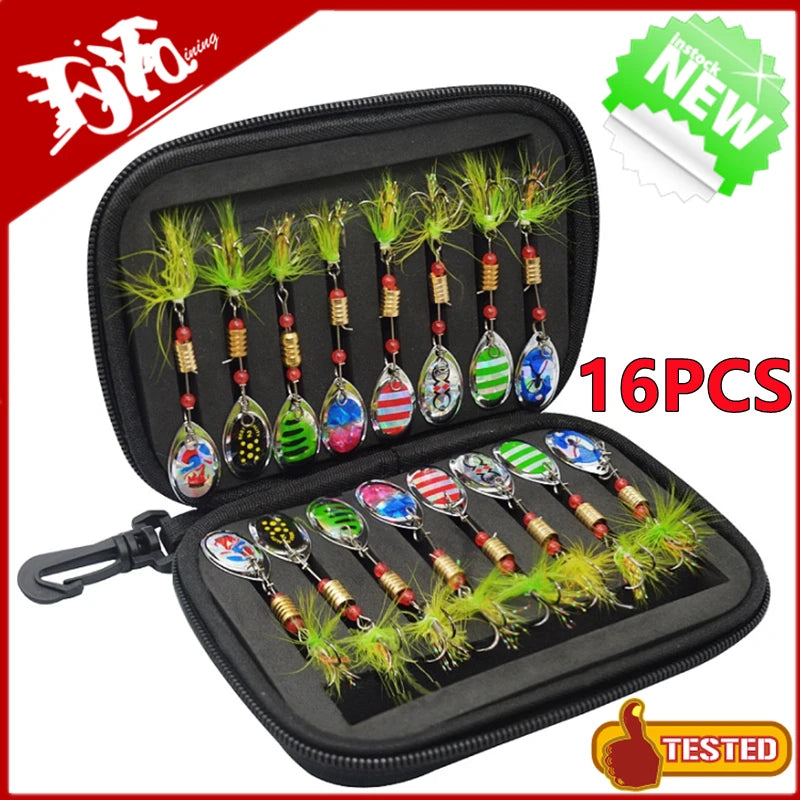 Metal Spoon Spinner Lure Set