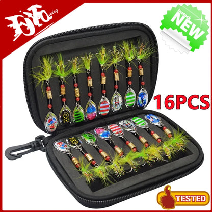 Metal Spoon Spinner Lure Set