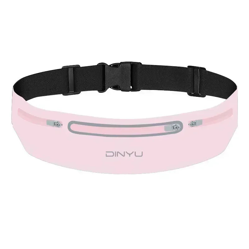 Adjustable sports fanny pack with phone holder for running and gym