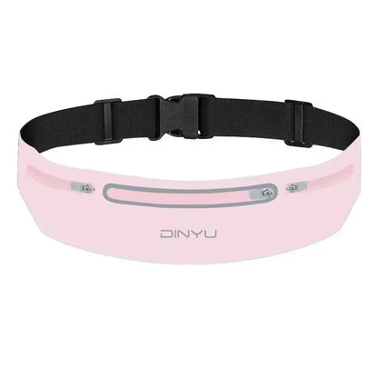 Adjustable sports fanny pack with phone holder for running and gym