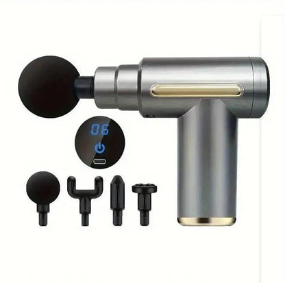 Mini portable massage gun for deep muscle relief and recovery