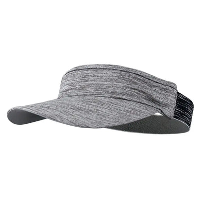 Breathable quick-dry visor cap for running, sports, and outdoor activities