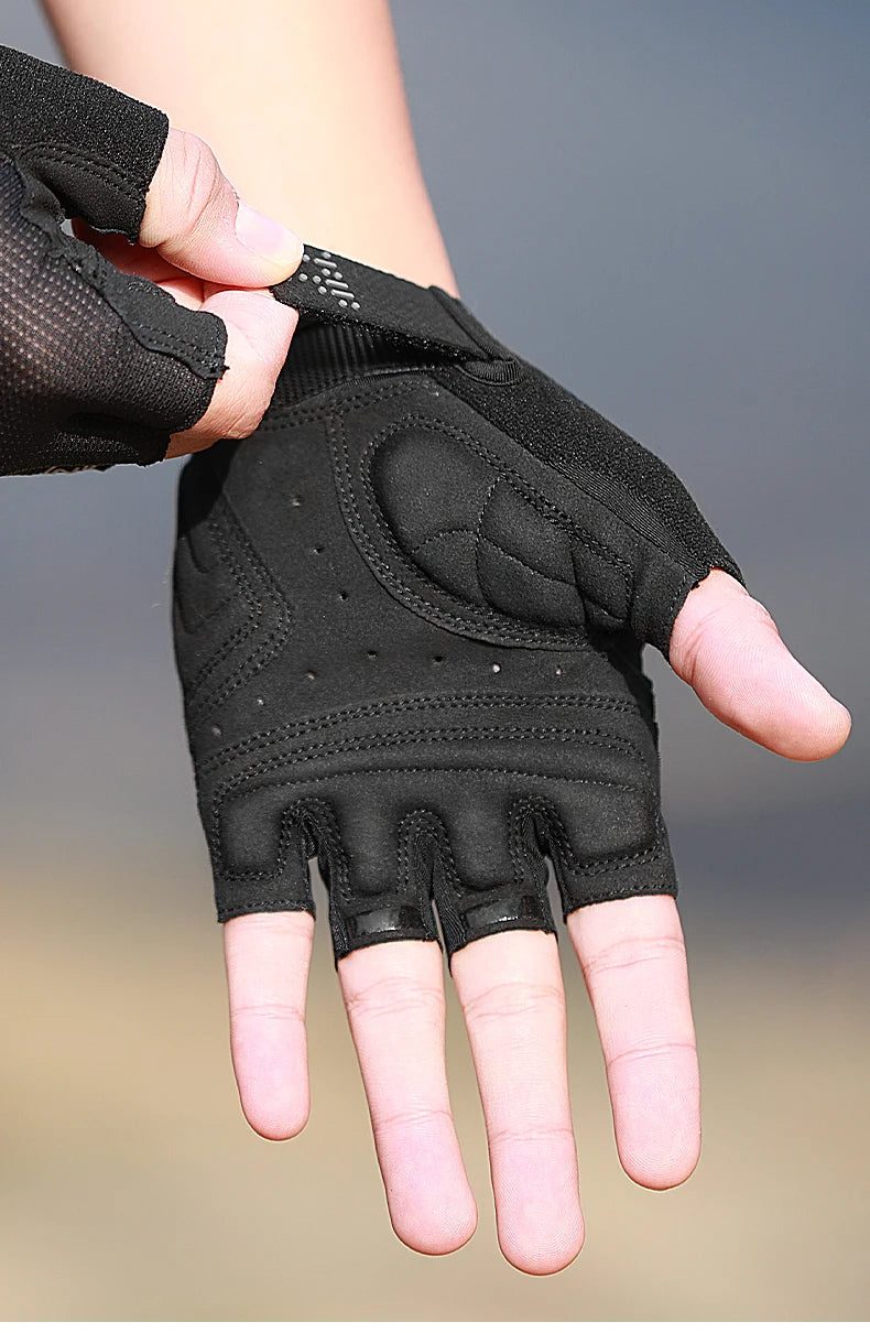 INBIKE half-finger cycling gloves with shock absorption and breathable design
