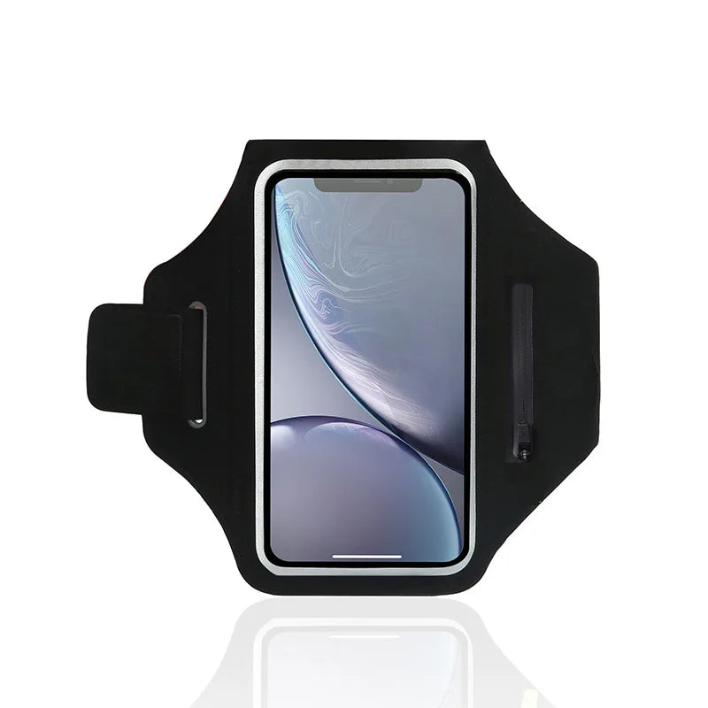 Running phone armband and wrist sleeve for sports and workouts