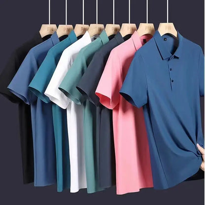 Premium Ice Silk Polo Shirt