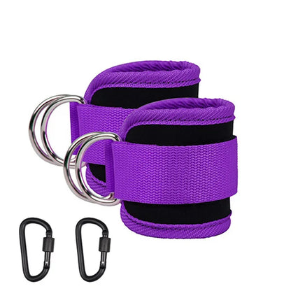 TPE resistance bands with ankle straps for leg strength and gym workouts