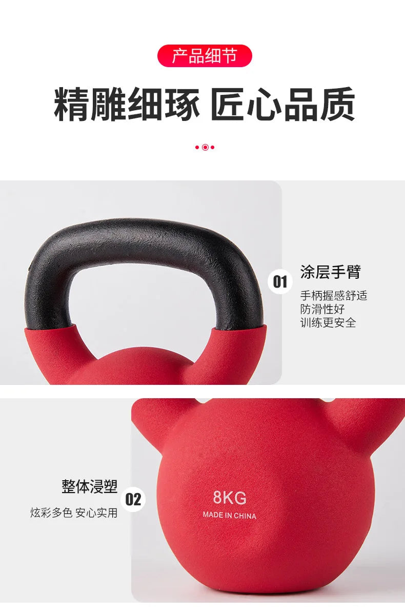 Custom Cast Iron  Vinyl Neoprene Dumbbell Set 2.5–32kg