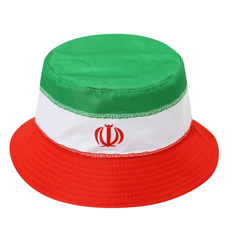 Reversible National Flag Bucket Hat