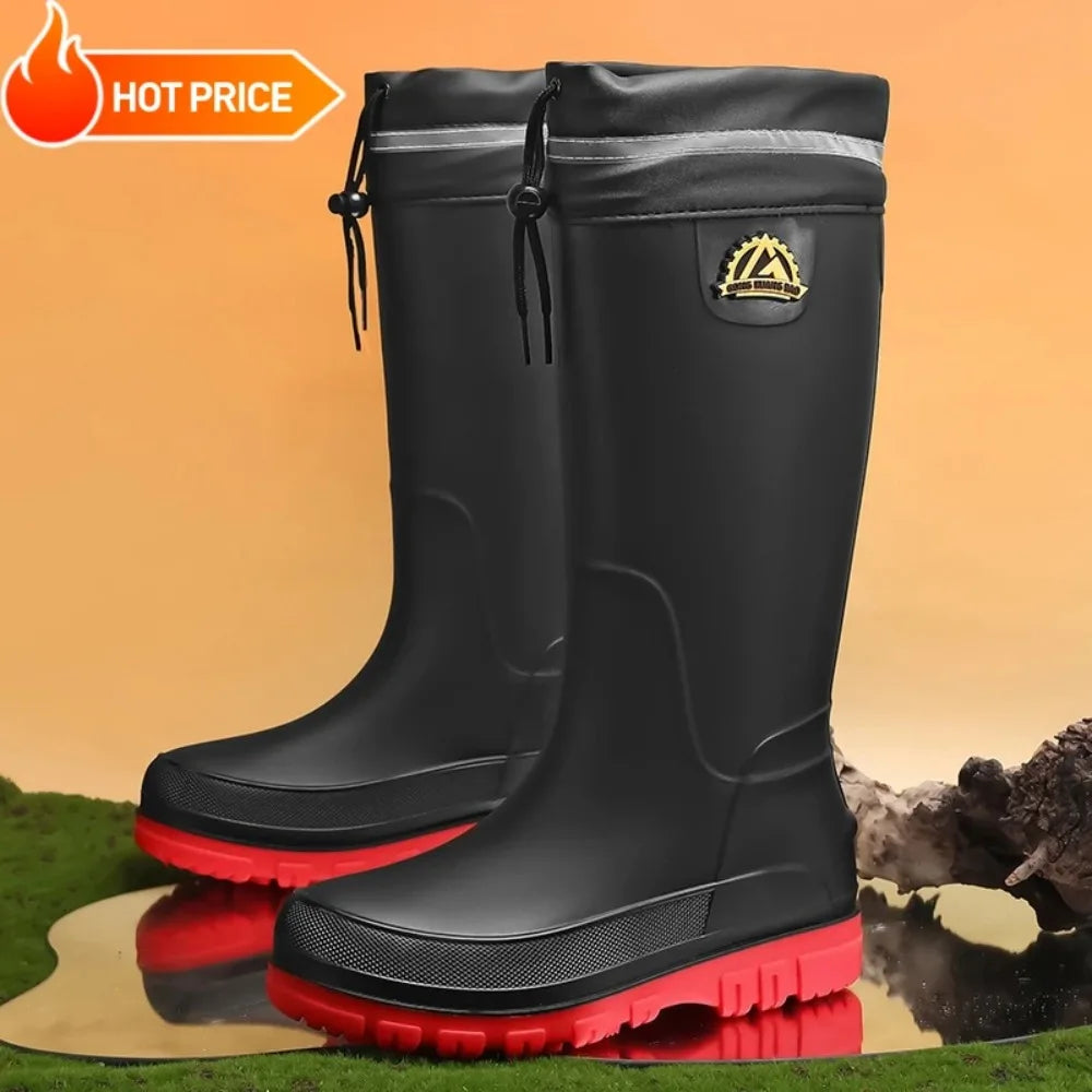Men's Fleece-Lined Rain Boots