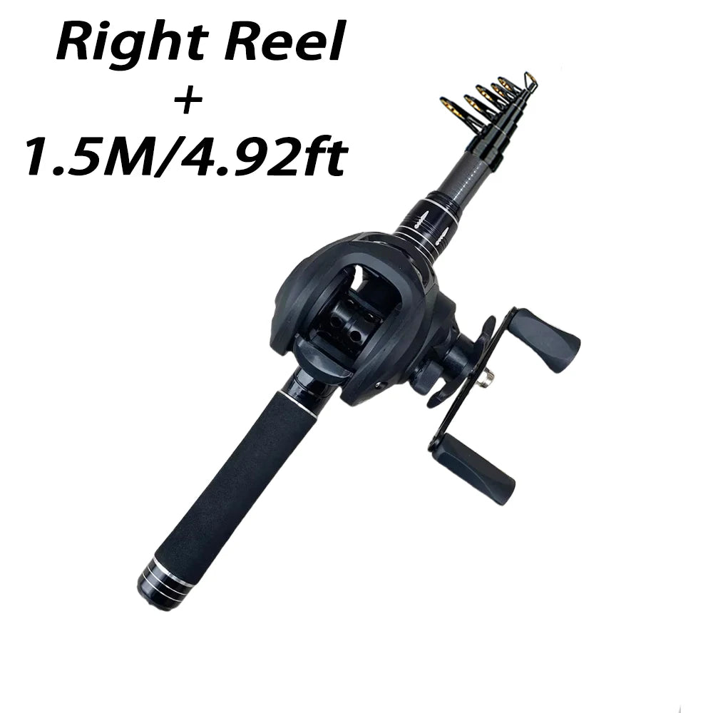 Portable Telescopic Fishing Rod Kit