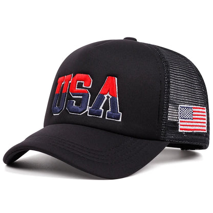 American Flag Mesh Baseball Cap