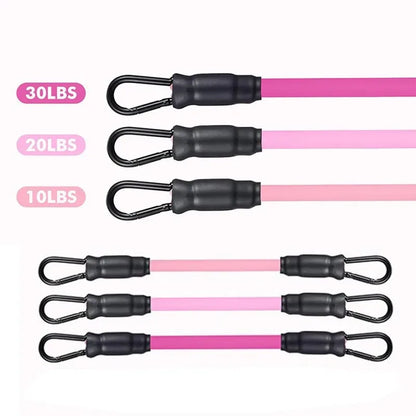 TPE resistance bands with ankle straps for leg strength and gym workouts