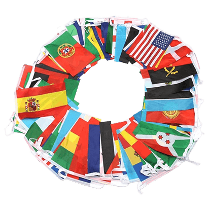 World Nations String Flag Banner