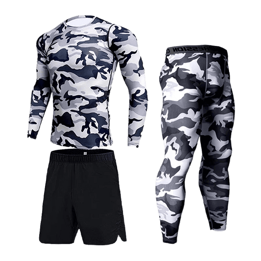 Camouflage Compression Sports Set Men