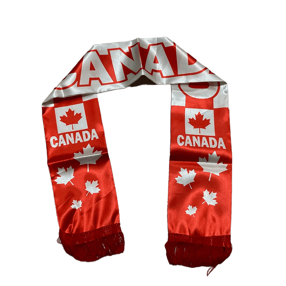 Canada Flag Satin Sports Scarf