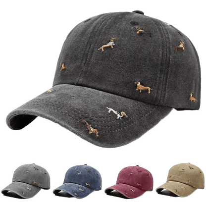 Dachshund Embroidered Adjustable Baseball Cap