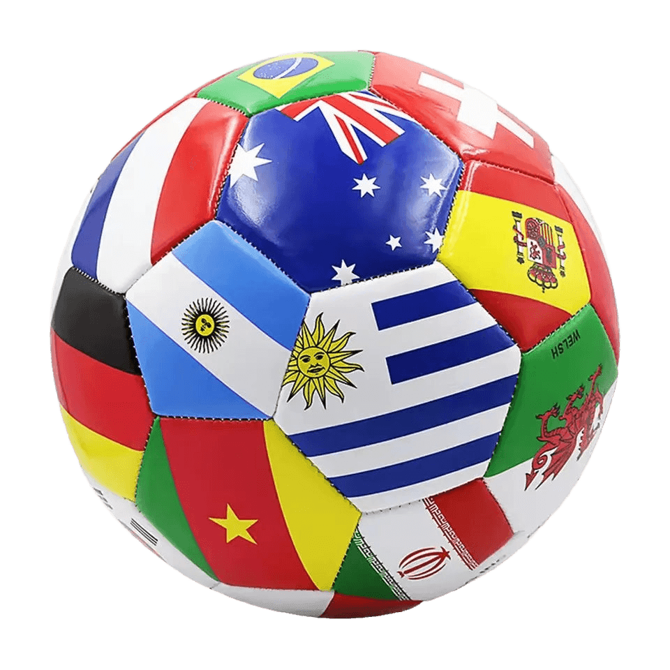 Flag Printed Training Soccer Ball