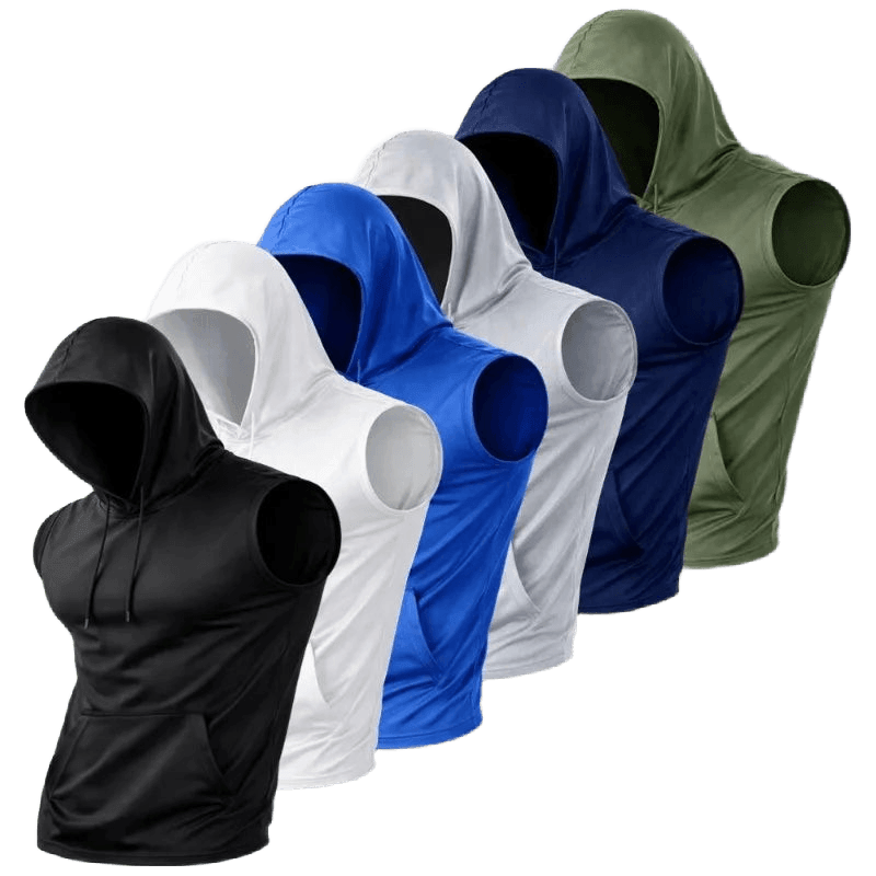 Quick-Dry Hooded Athletic Tank Top