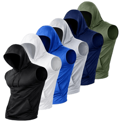 Quick-Dry Hooded Athletic Tank Top