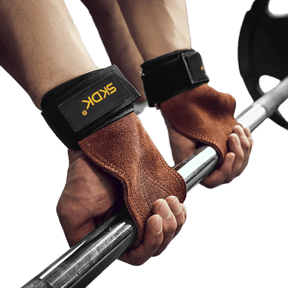 Cowhide Weightlifting Gym Grips