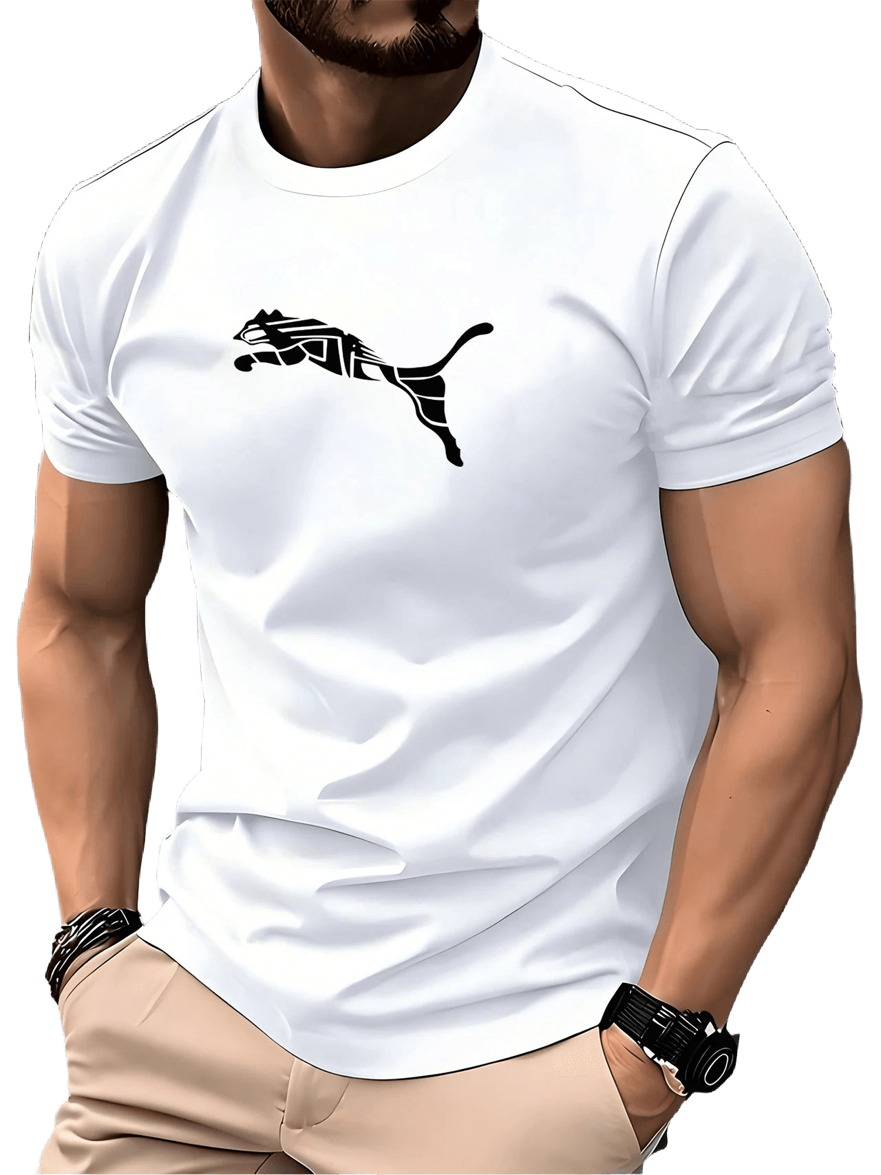 Luxury Fox Leopard Print T-Shirt