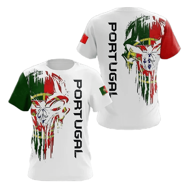 Portugal Flag 3D Graphic Tee