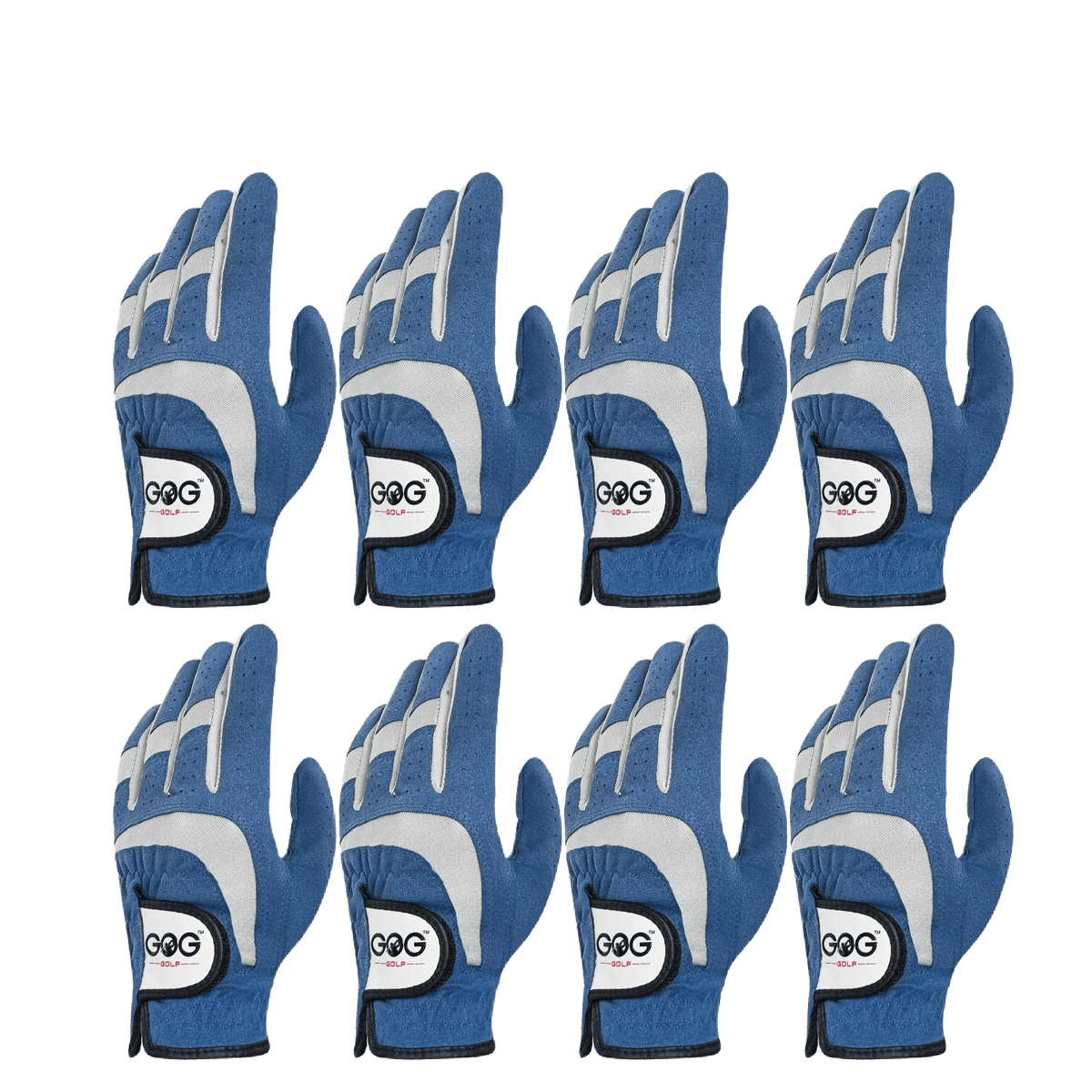 Premium Golf Gloves 8-Pack Blue