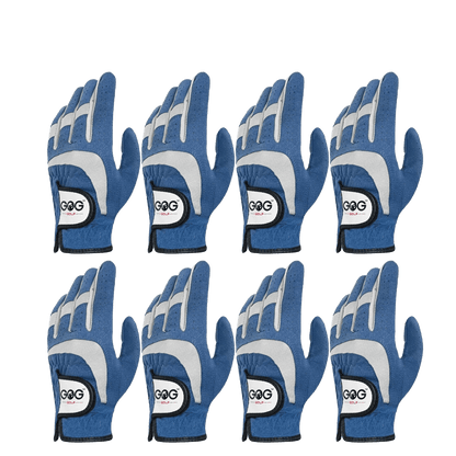 Premium Golf Gloves 8-Pack Blue