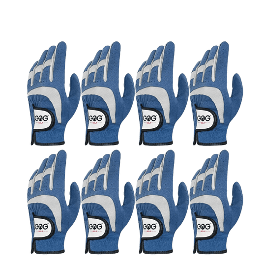 Premium Golf Gloves 8-Pack Blue