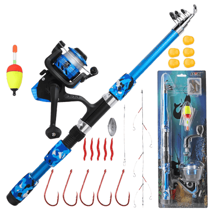 Telescopic Spinning Rod Combo Set