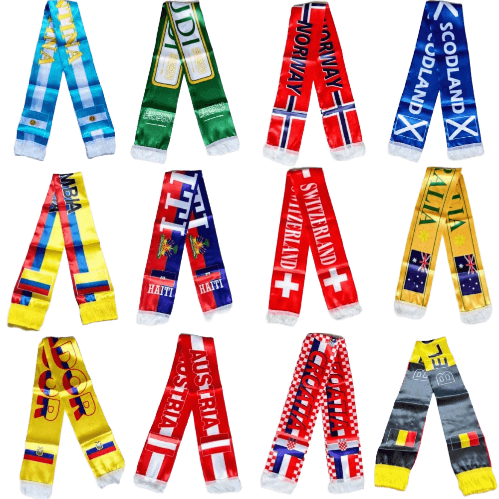 Haiti Norway Double-Sided Flag Scarf